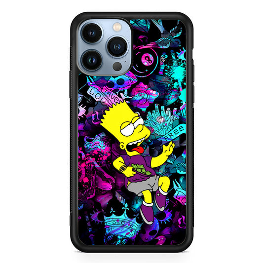 Bart Simpson Flying Free iPhone 13 Pro Max Case