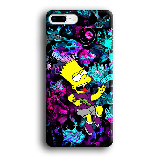 Bart Simpson Flying Free iPhone 8 Plus Case
