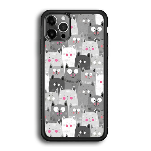 Cat Smily Collage iPhone 12 Pro Max Case
