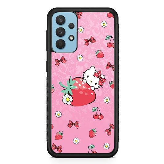 Hello Kitty Giant Red Strawberry Samsung Galaxy A32 Case