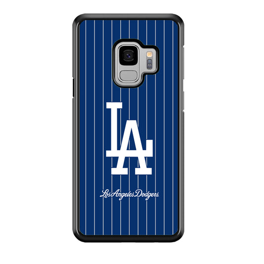 LA Dodgers Bold of White Emblem Samsung Galaxy S9 Case