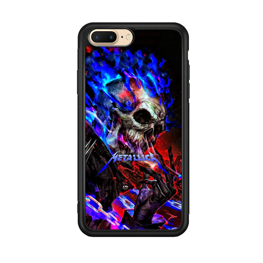 Metallica Blue Flame and Smoke iPhone 8 Plus Case