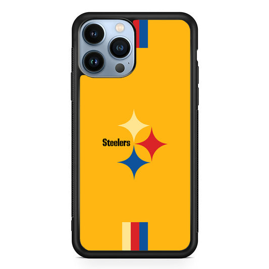 Pittsburgh Steelers Simply on Bold Yellow iPhone 13 Pro Case