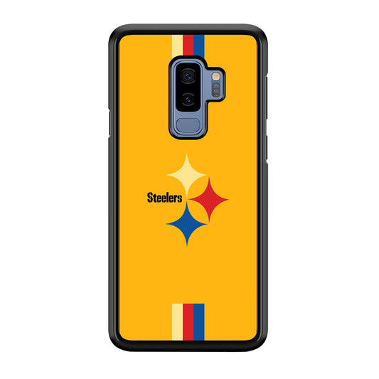 Pittsburgh Steelers Simply on Bold Yellow Samsung Galaxy S9 Plus Case