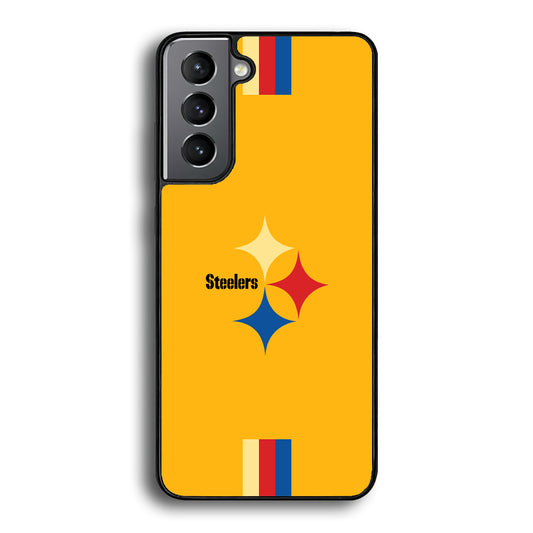Pittsburgh Steelers Simply on Bold Yellow Samsung Galaxy S21 Case