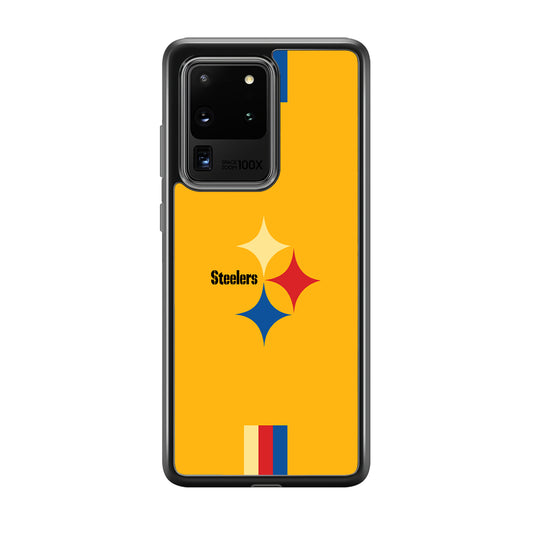 Pittsburgh Steelers Simply on Bold Yellow Samsung Galaxy S20 Ultra Case