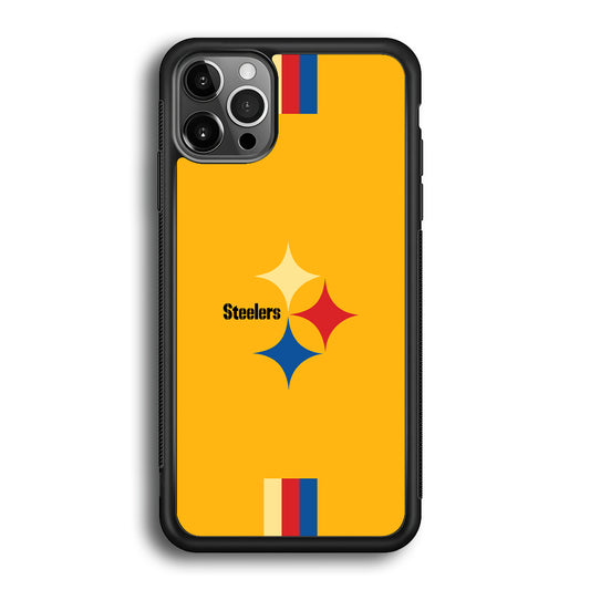 Pittsburgh Steelers Simply on Bold Yellow iPhone 12 Pro Case