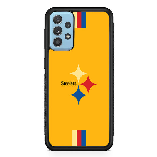 Pittsburgh Steelers Simply on Bold Yellow Samsung Galaxy A52 Case
