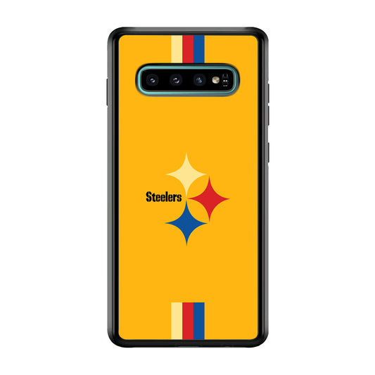 Pittsburgh Steelers Simply on Bold Yellow Samsung Galaxy S10 Plus Case