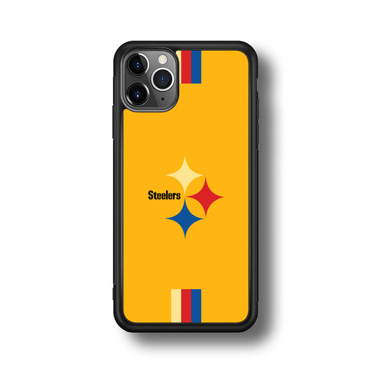 Pittsburgh Steelers Simply on Bold Yellow iPhone 11 Pro Max Case