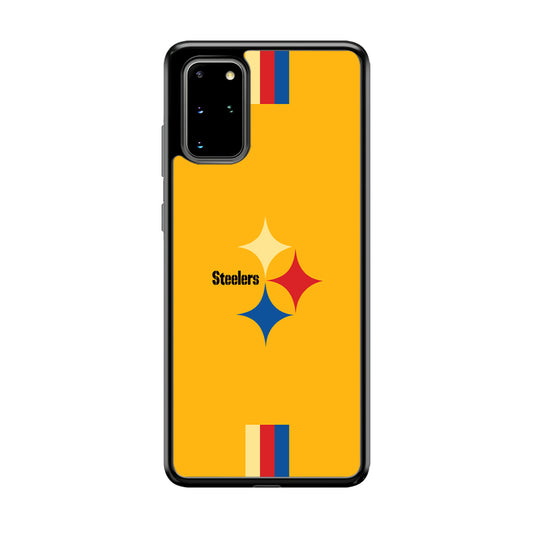 Pittsburgh Steelers Simply on Bold Yellow Samsung Galaxy S20 Plus Case