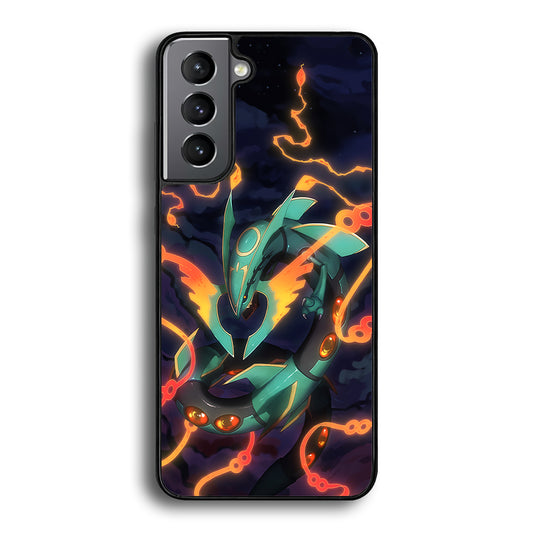 Pokemon Flaming Rayquaza Samsung Galaxy S21 Case