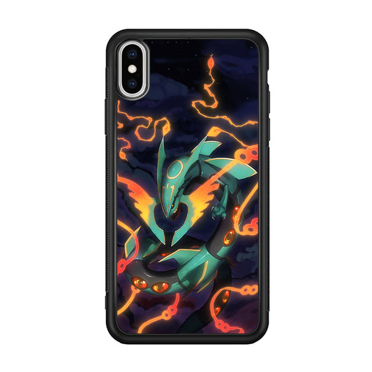 Pokemon Flaming Rayquaza iPhone Xs Max Case