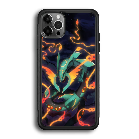 Pokemon Flaming Rayquaza iPhone 12 Pro Case
