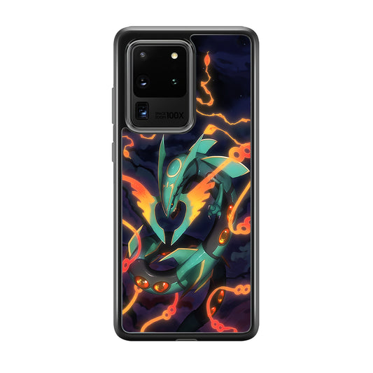 Pokemon Flaming Rayquaza Samsung Galaxy S20 Ultra Case