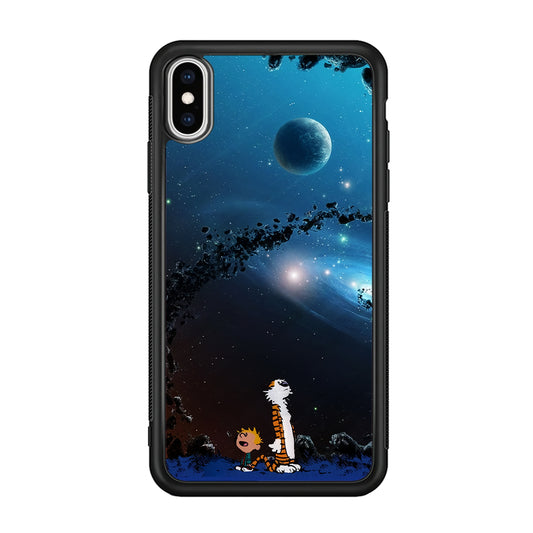 Calvin and Hobbes Galaxy iPhone Xs Case