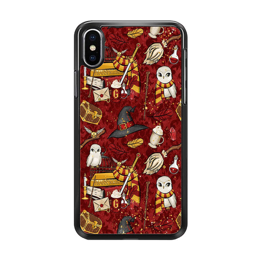 Collage Harry Potter Red Magic Tools iPhone X Case