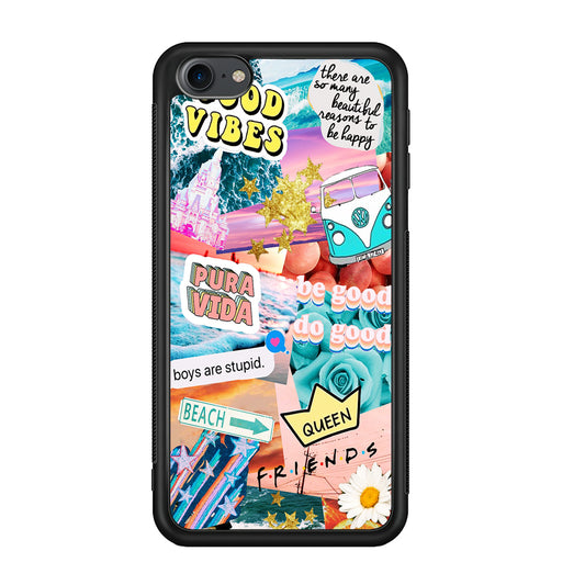 Girly Aesthetic Pastel Collage iPod Touch 6 Case
