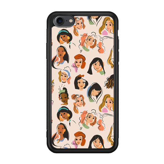 Girly Face of Princess iPhone 8 Case