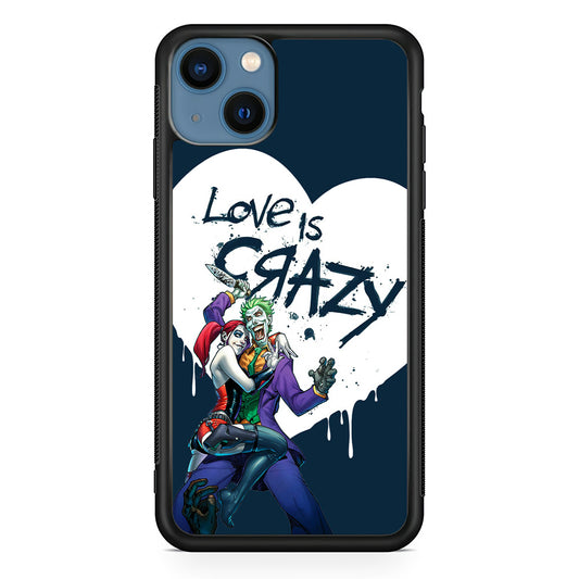 Harley Quinn and Joker Love is Crazy iPhone 13 Case