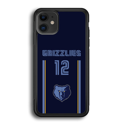 Memphis Grizzlies Ja Morant Jersey iPhone 12 Case