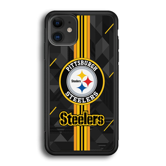 Pittsburgh Steelers Black Shapes iPhone 12 Case