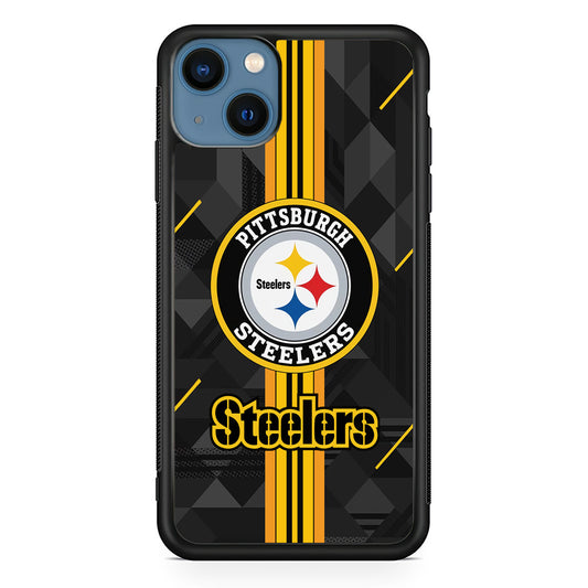 Pittsburgh Steelers Black Shapes iPhone 13 Case