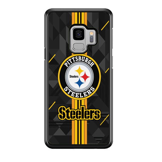 Pittsburgh Steelers Black Shapes Samsung Galaxy S9 Case