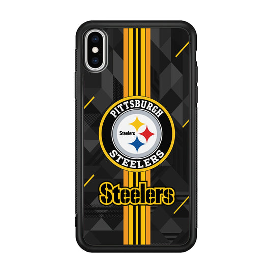 Pittsburgh Steelers Black Shapes iPhone X Case