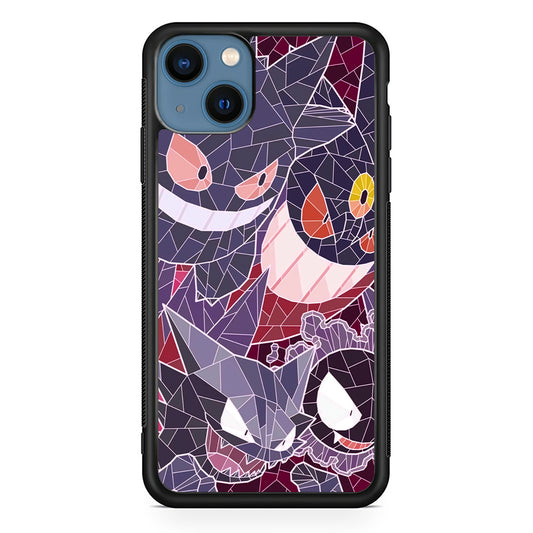 Pokemon Gengar Glass Art iPhone 13 Case