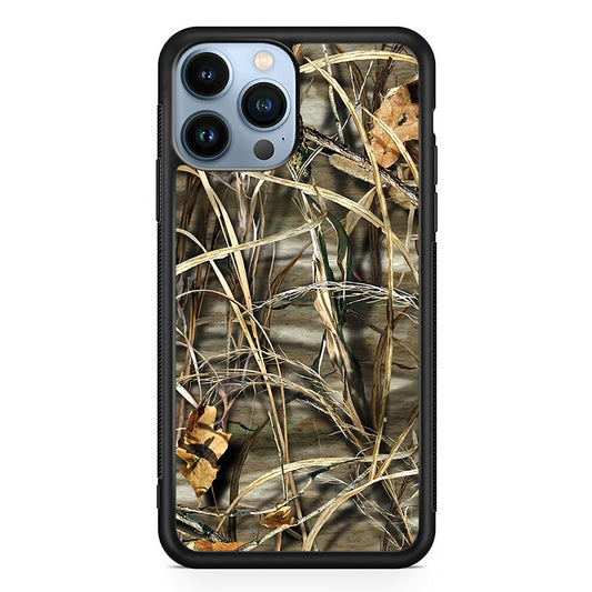 Real Tree Dry Grass Camoflage iPhone 13 Pro Max Case