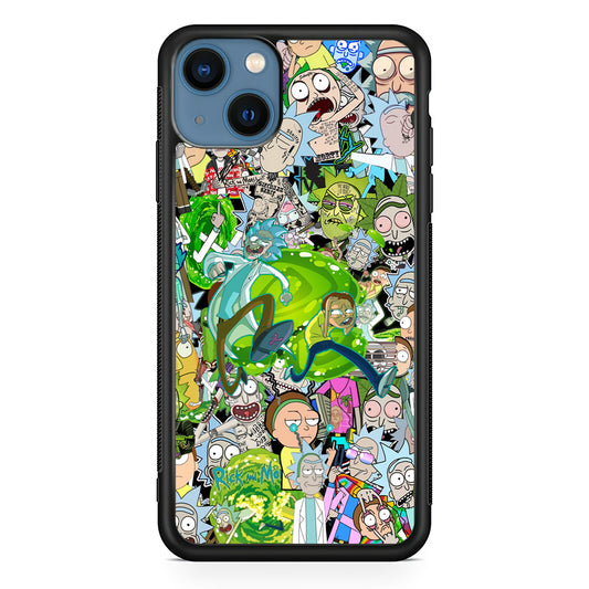 Rick and Morty Run From Toxic Day iPhone 13 Case