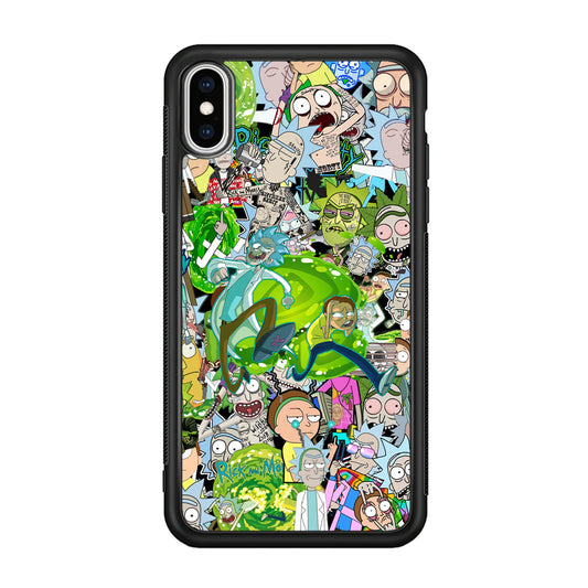 Rick and Morty Run From Toxic Day iPhone X Case
