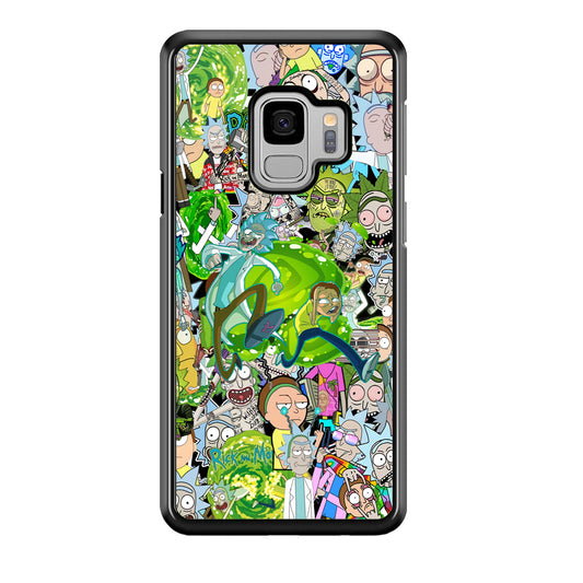 Rick and Morty Run From Toxic Day Samsung Galaxy S9 Case