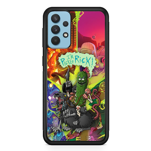 Rick and Morty The Pickle Rat Rodeo Samsung Galaxy A32 Case