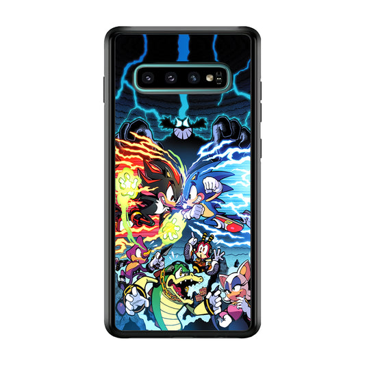Sonic The Hedgehog Brother Battle Samsung Galaxy S10 Plus Case