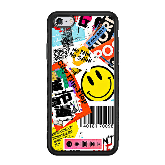 Sticker Frame Flip Flop City iPhone 6 Plus | 6s Plus Case